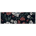 Flower Pattern Banner and Sign 9  x 3 