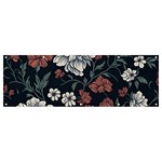 Flower Pattern Banner and Sign 12  x 4 