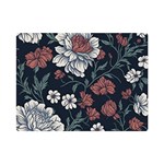 Flower Pattern Premium Plush Fleece Blanket (Mini)