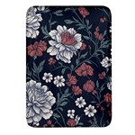 Flower Pattern Rectangular Glass Fridge Magnet (4 pack)