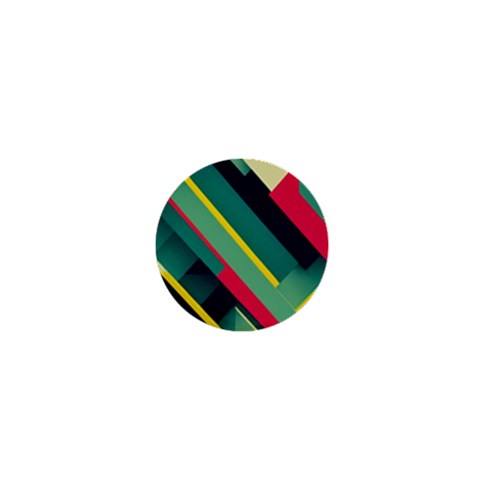 Abstract Geometric Design Pattern 1  Mini Buttons from ArtsNow.com Front