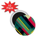 Abstract Geometric Design Pattern 1.75  Magnets (10 pack) 