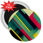 Abstract Geometric Design Pattern 3  Magnets (10 pack) 