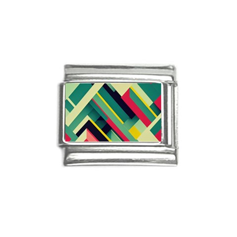 Abstract Geometric Design Pattern Italian Charm (9mm) from ArtsNow.com Front