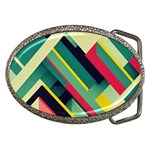 Abstract Geometric Design Pattern Belt Buckles