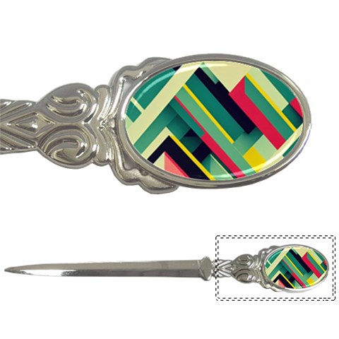 Abstract Geometric Design Pattern Letter Opener from ArtsNow.com Front