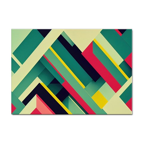 Abstract Geometric Design Pattern Sticker A4 (100 pack) from ArtsNow.com Front