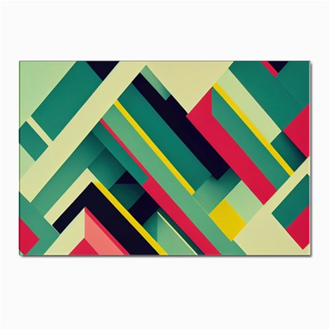 Abstract Geometric Design Pattern Postcards 5  x 7  (Pkg of 10) from ArtsNow.com Front