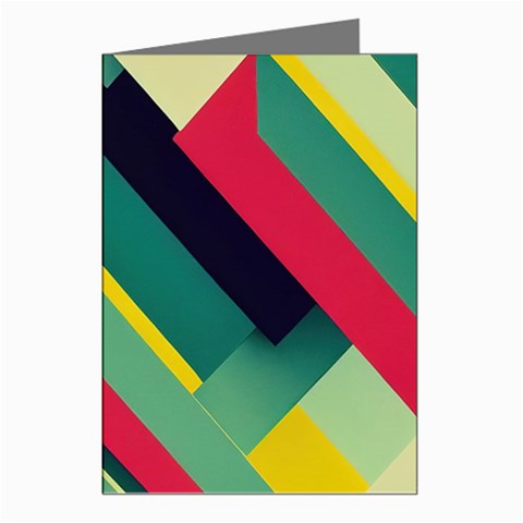 Abstract Geometric Design Pattern Greeting Cards (Pkg of 8) from ArtsNow.com Left