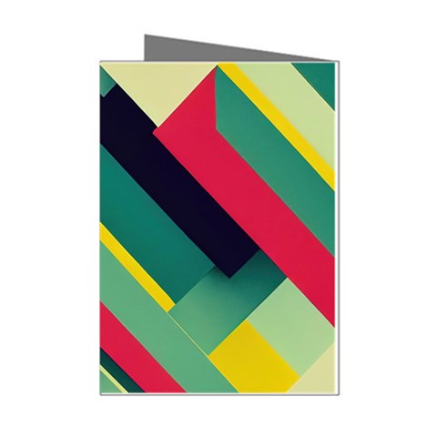 Abstract Geometric Design Pattern Mini Greeting Cards (Pkg of 8) from ArtsNow.com Left