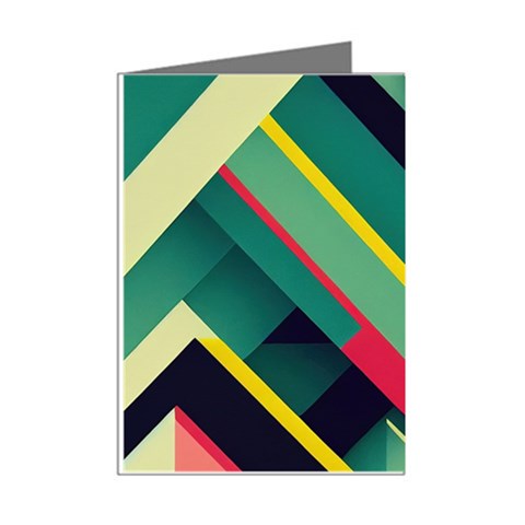 Abstract Geometric Design Pattern Mini Greeting Cards (Pkg of 8) from ArtsNow.com Right