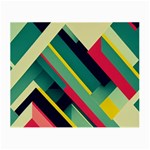 Abstract Geometric Design Pattern Small Glasses Cloth