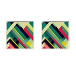 Abstract Geometric Design Pattern Cufflinks (Square)