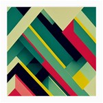 Abstract Geometric Design Pattern Medium Glasses Cloth