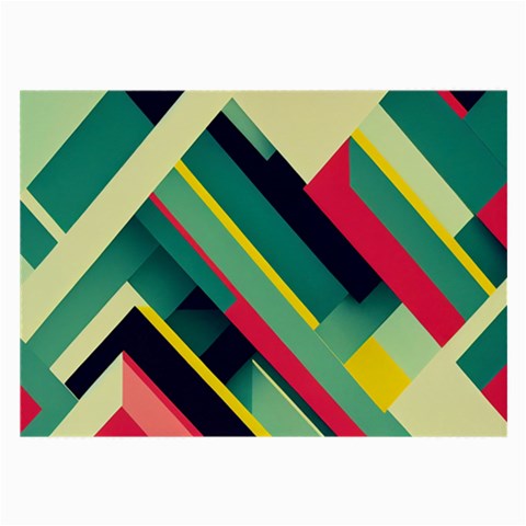 Abstract Geometric Design Pattern Large Glasses Cloth from ArtsNow.com Front