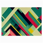 Abstract Geometric Design Pattern Large Glasses Cloth