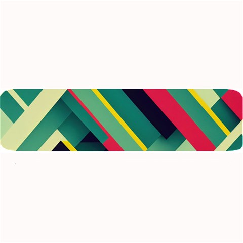 Abstract Geometric Design Pattern Large Bar Mat from ArtsNow.com 32 x8.5  Bar Mat