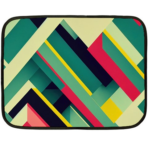 Abstract Geometric Design Pattern Fleece Blanket (Mini) from ArtsNow.com 35 x27  Blanket