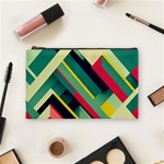 Abstract Geometric Design Pattern Cosmetic Bag (Medium)