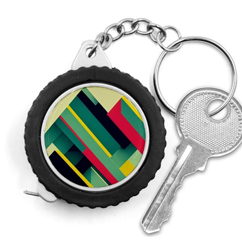 Abstract Geometric Design Pattern Measuring Tape from ArtsNow.com Front