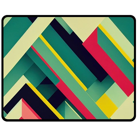 Abstract Geometric Design Pattern Fleece Blanket (Medium) from ArtsNow.com 60 x50  Blanket Front