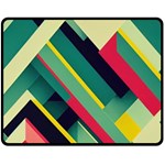 Abstract Geometric Design Pattern Fleece Blanket (Medium)