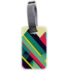 Abstract Geometric Design Pattern Luggage Tag (two sides) from ArtsNow.com Front