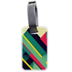 Abstract Geometric Design Pattern Luggage Tag (two sides) from ArtsNow.com Back
