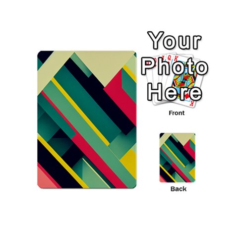 Abstract Geometric Design Pattern Playing Cards 54 Designs (Mini) from ArtsNow.com Back