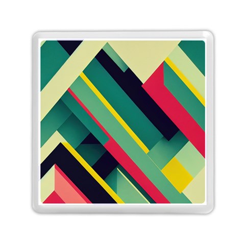 Abstract Geometric Design Pattern Memory Card Reader (Square) from ArtsNow.com Front
