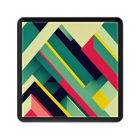 Abstract Geometric Design Pattern Memory Card Reader (Square) from ArtsNow.com Front
