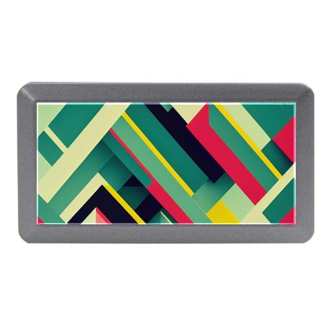 Abstract Geometric Design Pattern Memory Card Reader (Mini) from ArtsNow.com Front