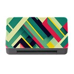 Abstract Geometric Design Pattern Memory Card Reader with CF