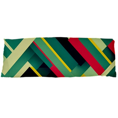 Abstract Geometric Design Pattern Body Pillow Case Dakimakura (Two Sides) from ArtsNow.com Front