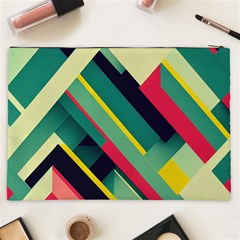 Abstract Geometric Design Pattern Cosmetic Bag (XXL) from ArtsNow.com Back