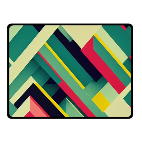 Abstract Geometric Design Pattern Two Sides Fleece Blanket (Small) from ArtsNow.com 45 x34  Blanket Back