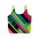 Abstract Geometric Design Pattern Full Print Recycle Bag (S)