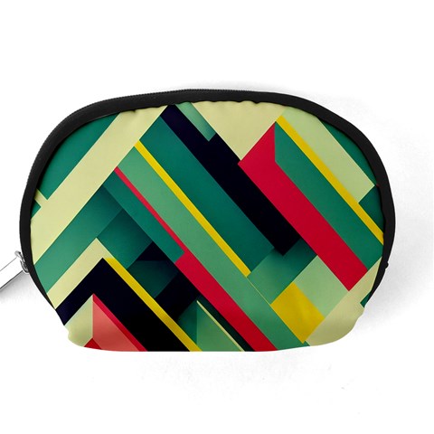 Abstract Geometric Design Pattern Accessory Pouch (Medium) from ArtsNow.com Back