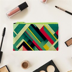 Abstract Geometric Design Pattern Cosmetic Bag (XS) from ArtsNow.com Front