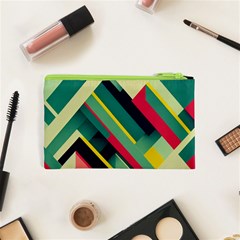 Abstract Geometric Design Pattern Cosmetic Bag (XS) from ArtsNow.com Back