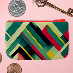 Abstract Geometric Design Pattern Large Coin Purse from ArtsNow.com Back