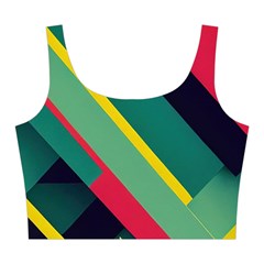 Abstract Geometric Design Pattern Midi Sleeveless Dress from ArtsNow.com Top Back