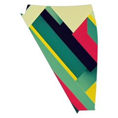 Abstract Geometric Design Pattern Midi Wrap Pencil Skirt from ArtsNow.com Front Left