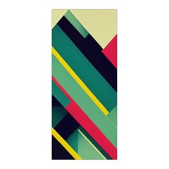 Abstract Geometric Design Pattern Pleated Skirt from ArtsNow.com Back Pleats