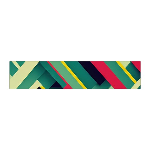 Abstract Geometric Design Pattern Pleated Skirt from ArtsNow.com Waist Band