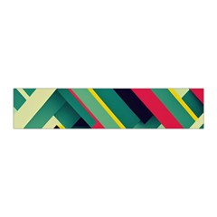 Abstract Geometric Design Pattern Pleated Skirt from ArtsNow.com Waist Band