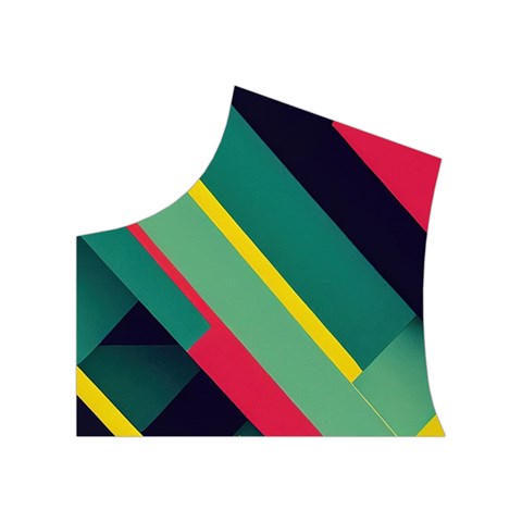 Abstract Geometric Design Pattern Women s Button Up Vest from ArtsNow.com Top Left