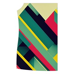 Abstract Geometric Design Pattern Women s Button Up Vest from ArtsNow.com Front Right