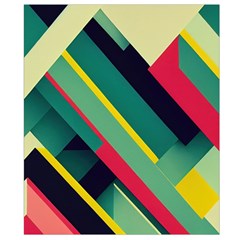 Abstract Geometric Design Pattern Belt Pouch Bag (Small) from ArtsNow.com Back Strap