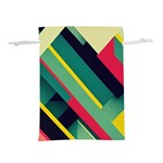 Abstract Geometric Design Pattern Lightweight Drawstring Pouch (S)